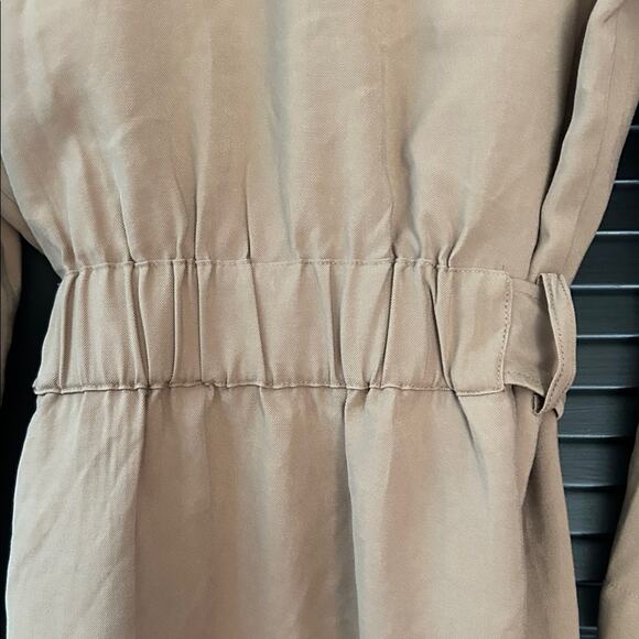 H&M Oversized Camel Trench Coat, Timeless Closet Staple, Size Small - Picture 12 of 15